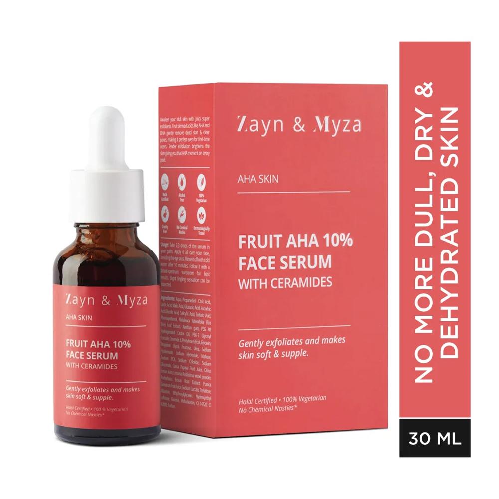 Zm Zayn & Myza Skin Fruit Aha 10 Face Serum With Ceramide 30ML Zora